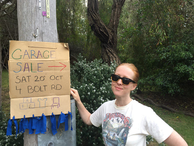 GARAGE SALE TRAIL (WITHOUT THE BALLOONS AND PLASTIC TAPE)